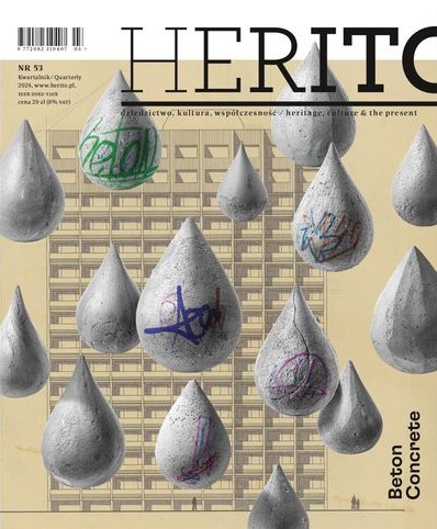 Okładka czasopisma "Herito nr 53 Beton"