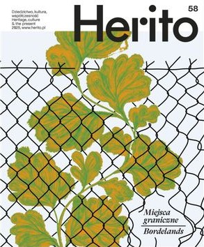 Okładka czasopisma "Herito nr 58 Miejsca graniczne"